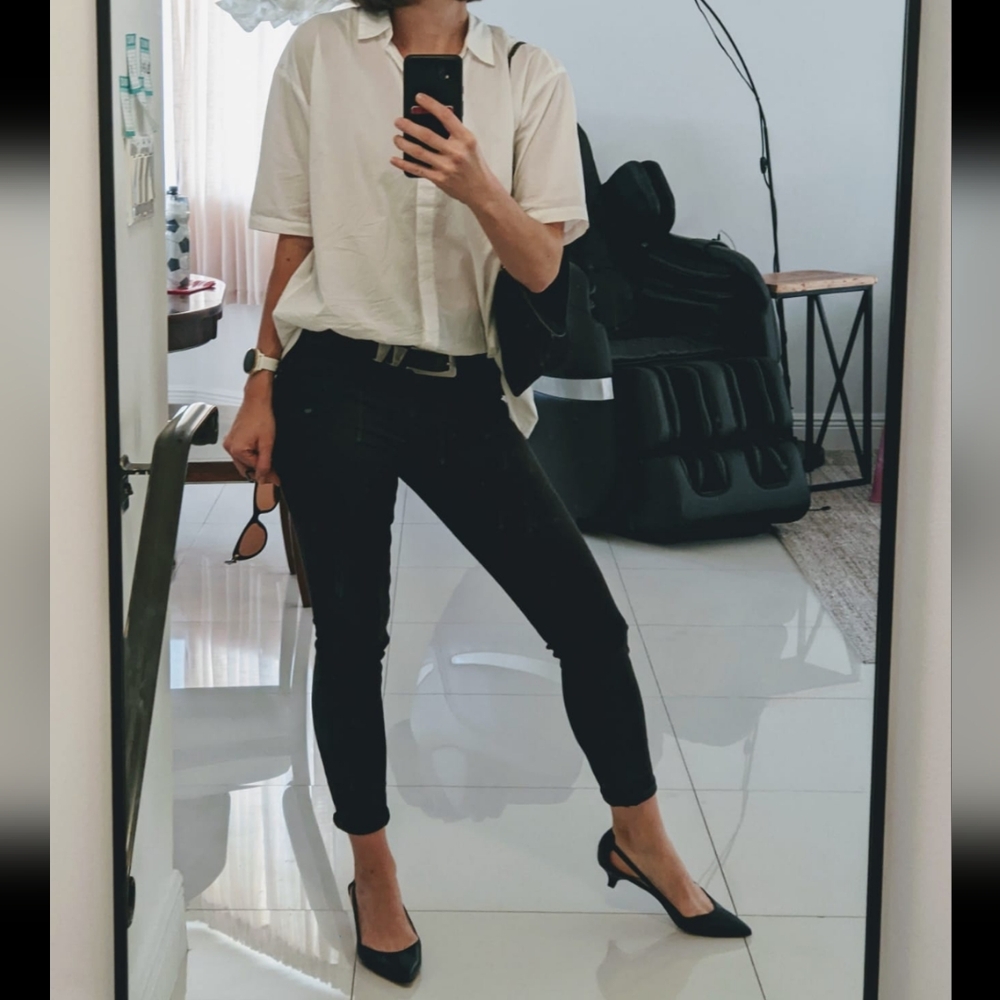 HUDSON Black skinny leg jeans